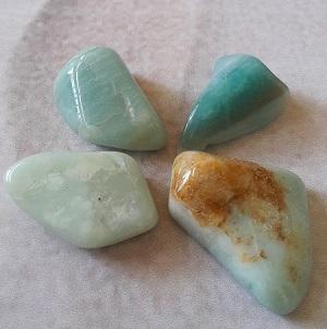 Amazonite bresil pierre roulee