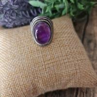 Amethyste bague pierre argent 3 1