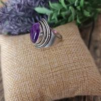 Amethyste bague pierre argent 3 2
