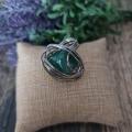 Aventurine verte bague cage 48