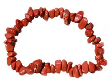 Bracelet baroque jaspe rouge