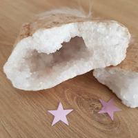 Geode double cristal de roche m035