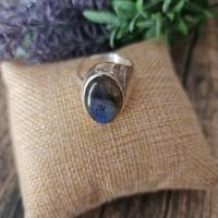 Labradorite bague pierre argent 2 1