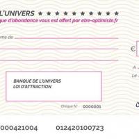 Nouvelle lune cheque abondance