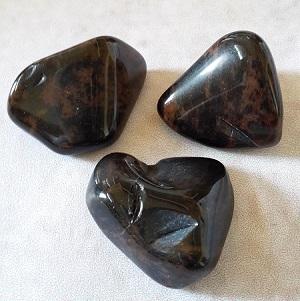 Obsidienne acajou pierre roulee