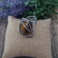 Oeil de tigre bague cage