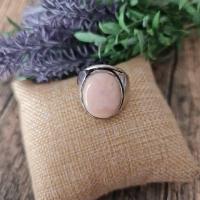 Opale rose bague pierre argent 1 1