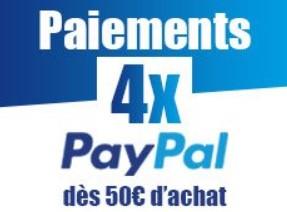 PAIEMENT EN 4X SANS FRAIS AVEC PAYPAL