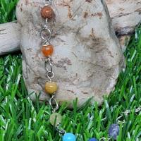 Pendule cristal de roche chaine chakras 2