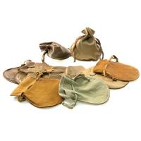 Pochette cuir camel