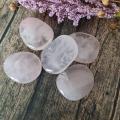 Quartz rose galet plat