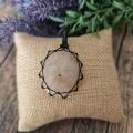 Quartz rutile pendentif macrame 1