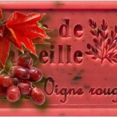 Savon de marseille vigne rouge