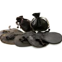 Bourses en cuir véritable