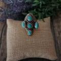 Turquoise bague pierre argent 1